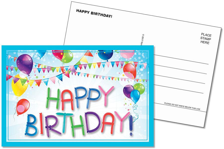 NS1601 Happy Birthday Postcards (36ct) - North Star Teacher Resources
