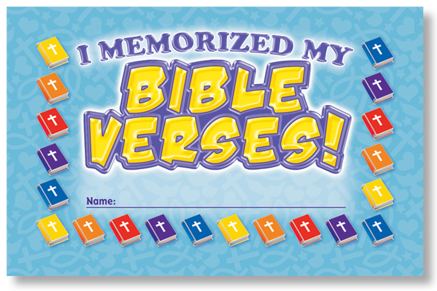 NS2450 I Memorized My Bible Verses! Punch Cards - North Star Teacher  Resources