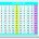NS9054 Adhesive Counting 1-120 Desk Prompts